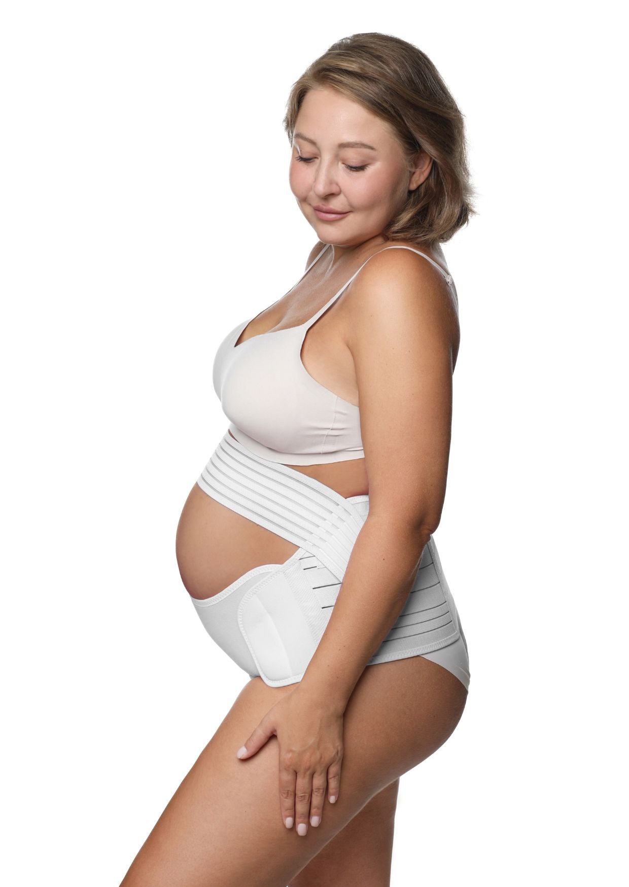 5-in-1 Maternity Support Belt, White